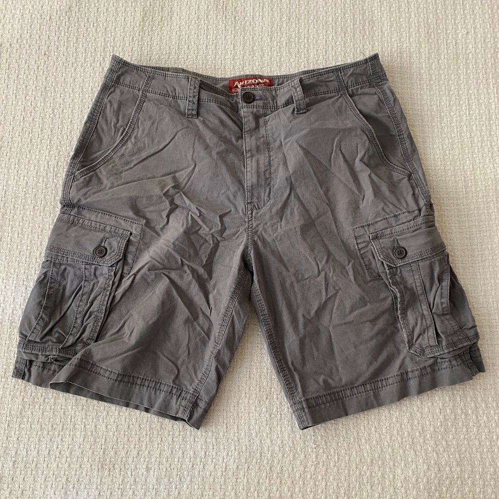 Men's Relaxed Fit Camouflage Outdoor Cotton Multi-Pocket Casual No-Belt Bermuda
